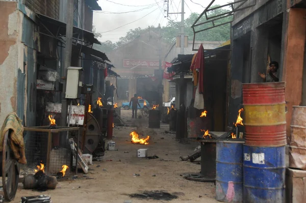 Bomb Blast Street — Fotografia de Stock