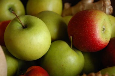 Meyvelerin yakın plan çekimi.