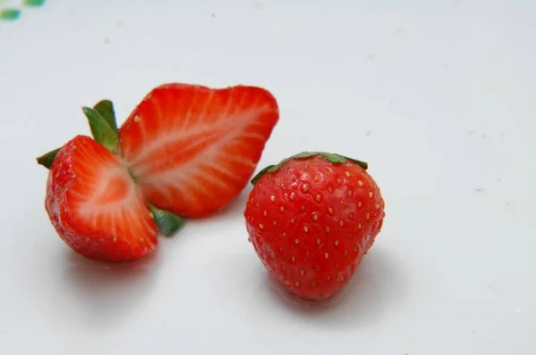 Nahaufnahme Von Erdbeeren — Stockfoto