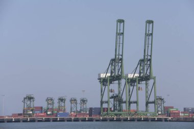 Heavy Cranes at Harbor