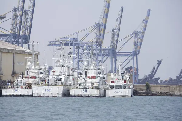 Heavy Cranes Harbor — Stock fotografie