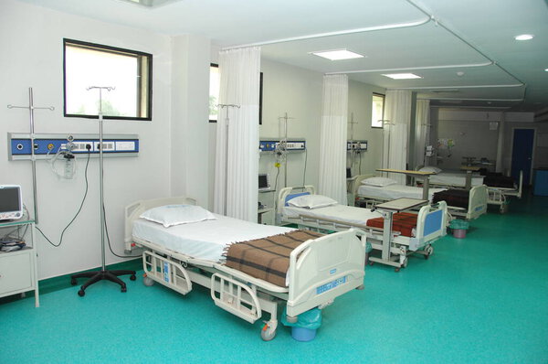 Beds in the Hospital room