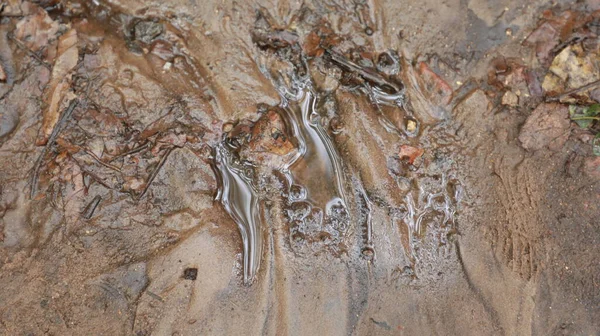 Wet Mud Texture Rural Area — Foto de Stock