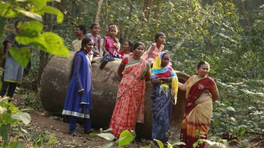 Indian Village People watching 2nd Aug 2022 Hyderabad India