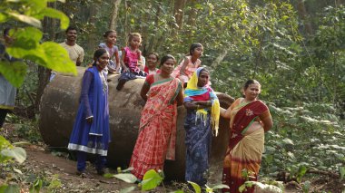 Indian Village People watching 2nd Aug 2022 Hyderabad India