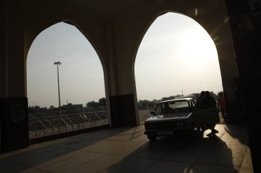 silhouettes at Corridor Arch Gate