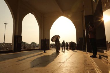 silhouettes at Corridor Arch Gate
