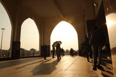 silhouettes at Corridor Arch Gate