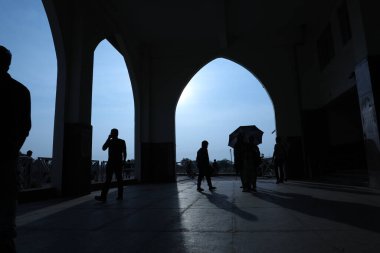 silhouettes at Corridor Arch Gate