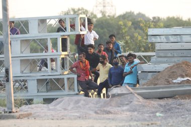 People at Train Station Hyderabad India 15th Aug 2022