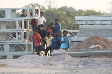 People at Train Station Hyderabad India 15th Aug 2022