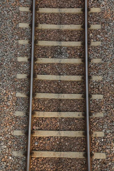 Tren Vía Estación —  Fotos de Stock