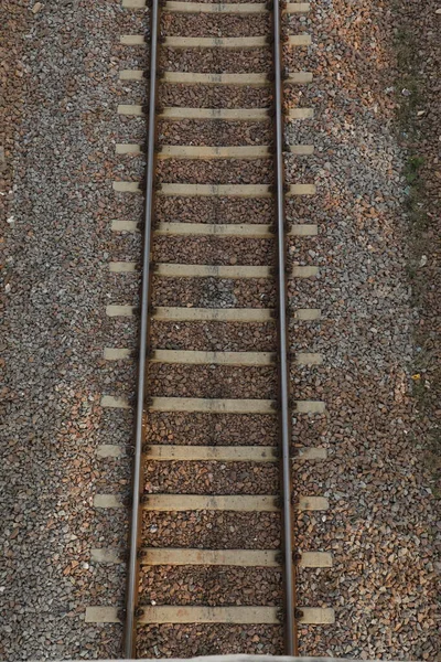 Tren Vía Estación —  Fotos de Stock