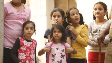 Young Indian Girls waching Hyderabad India 15th Aug 2022