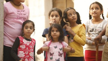 Young Indian Girls waching Hyderabad India 15th Aug 2022