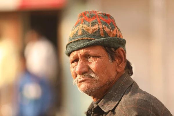 Indian Old Man Home 15Th Aug 2022 Hyderabad India — Stock fotografie