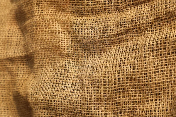 Rice Bag Cloth Texture Closeup — Stock Photo, Image