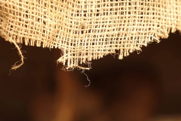 Мешок Рисом Текстура Крупным Планом — стоковое фото