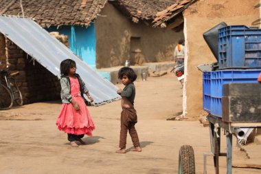 Indian poor Children watching Hyderabad India 2nd Aug 2022