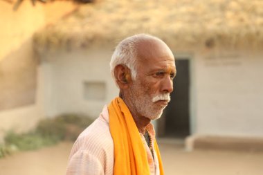 Indian Old man close up Hyderabad India 2nd Aug 2022