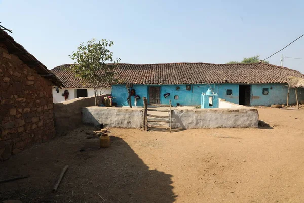 Elhagyott Village House India — Stock Fotó