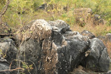 Çiğ taş dokusu yakın plan