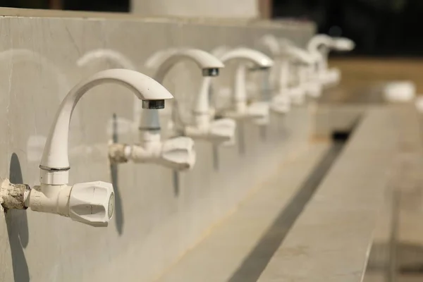 Water taps at train station