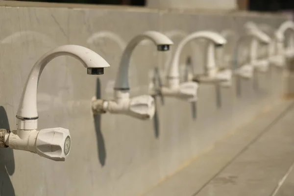 Water taps at train station