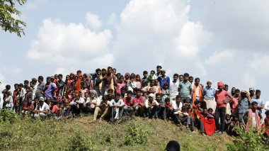Indian Village People watching 2nd Aug 2022 Hyderabad India