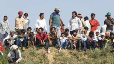 Indian Rural People watching 15th Aug 2022 Hyderabad India