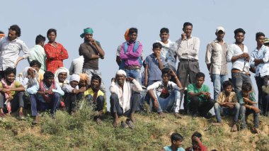 Indian Rural People watching 15th Aug 2022 Hyderabad India