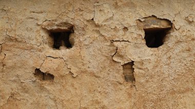 Mud wall Texture at Rural area