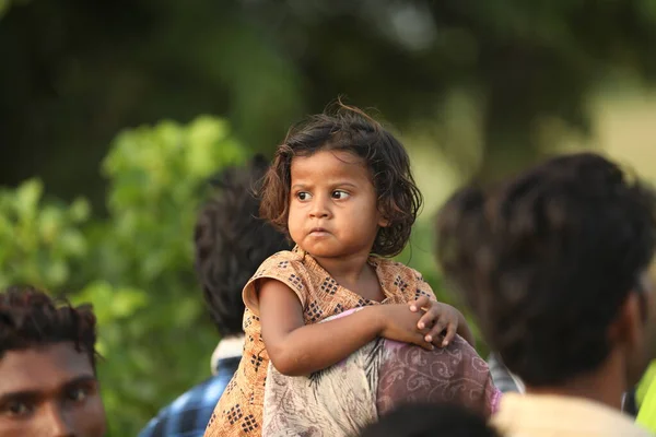 Young Girl Father 2Nd Aug 2022 Hyderabad India — Stockfoto