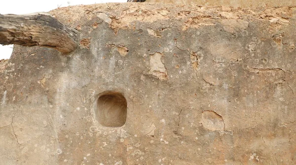 Mud Wall Texture Rural Area — Zdjęcie stockowe