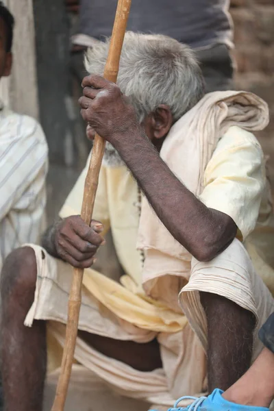 Indian Old Man Close Hyderabad India 2Nd Aug 2022 — ストック写真