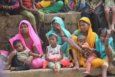 Poor Mothers and kids Hyderabad India 2nd Aug 2022