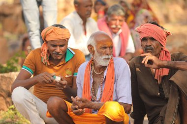 Old man at Rural Area Village Hyderabad India 2nd Aug 2022
