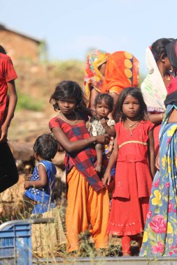 Indian poor Children watching Hyderabad India 2nd Aug 2022