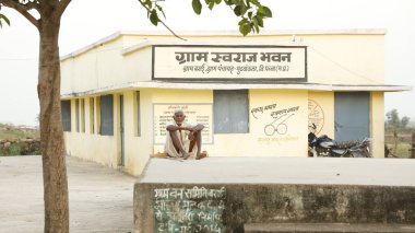 Old man at Rural Area Village Hyderabad India 2nd Aug 2022