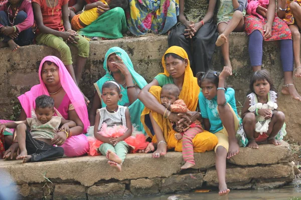 Poor Mothers Kids Hyderabad India 2Nd Aug 2022 — ストック写真
