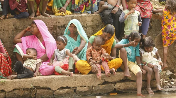Καημένες Μητέρες Και Παιδιά Χαϊντεραμπάντ Ινδία Αυγούστου 2022 — Φωτογραφία Αρχείου
