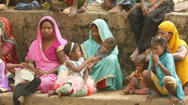 Poor Mothers Kids Hyderabad India 2Nd Aug 2022 — Stock Photo, Image