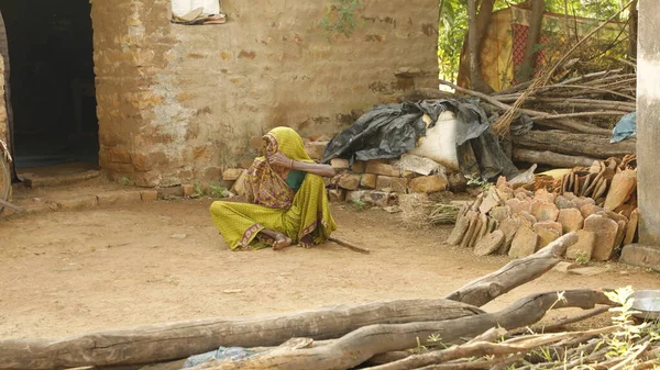 Indian Old Women Home Hyderabad India 2Nd Aug 2022 — Photo