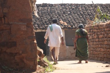 Old man at Rural Area Village Hyderabad India 2nd Aug 2022