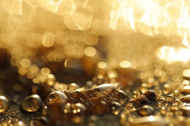 water drops on Floor