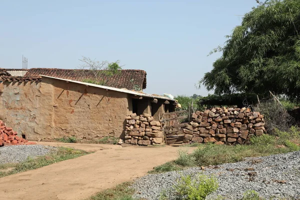 Övergivna Village House Indien — Stockfoto