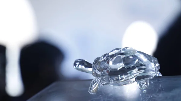 Crystal Tortoise Walking Decoration Piece —  Fotos de Stock