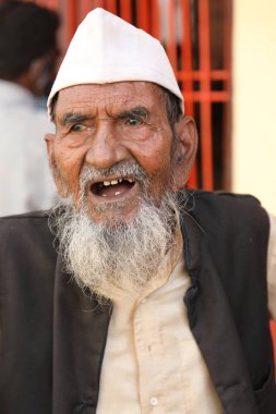 Indian Old Man in Getup Hyderabad India 2nd Aug 2022