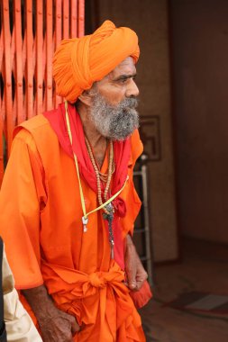 Indian Old Man in Getup Hyderabad India 2nd Aug 2022
