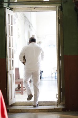 Rear view of a Man Hyderabad India 2nd Aug 2022